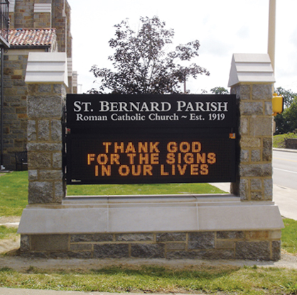 St Bernard Parish sign