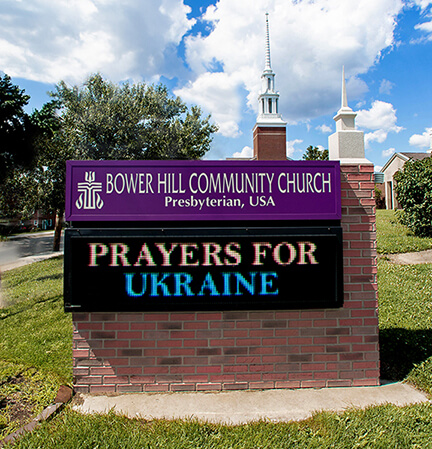 Bower Hill Community Church Sign